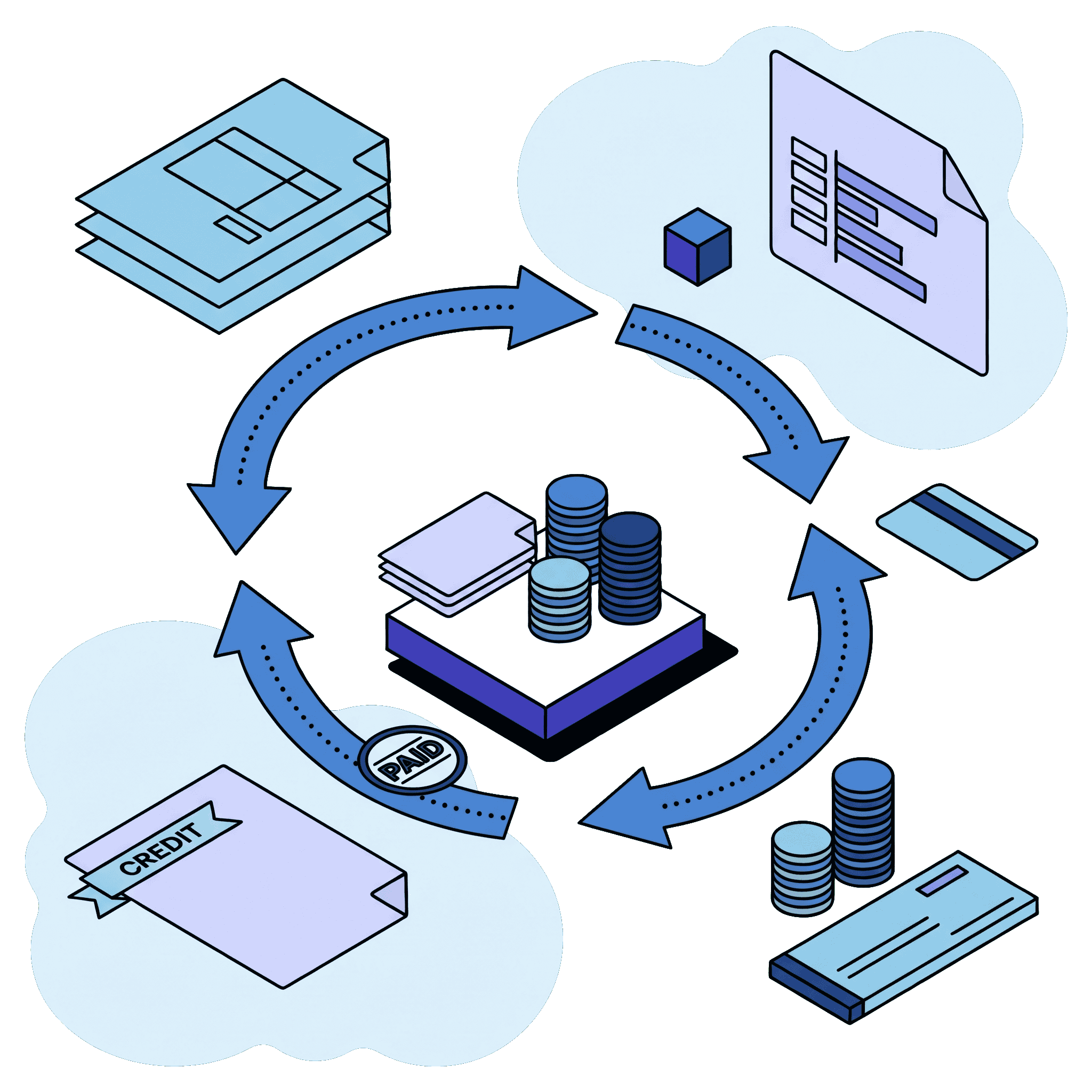 Receivables, Payables and the Money That Settles Them