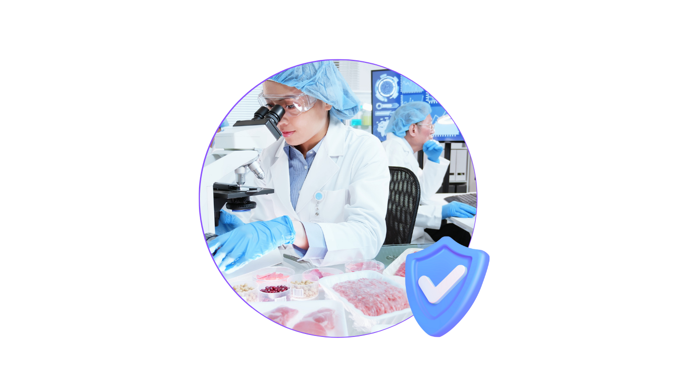 Food safety compliance software interface