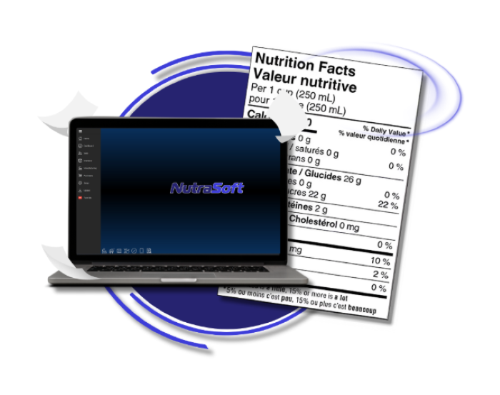 Food Manufacturing Software interface